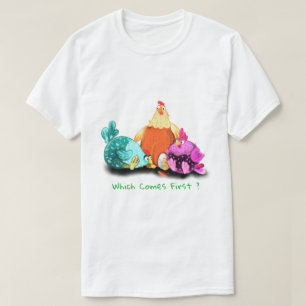 T-shirt Drôle Poulets En Attente Oeuf À Hatch - Votre Text