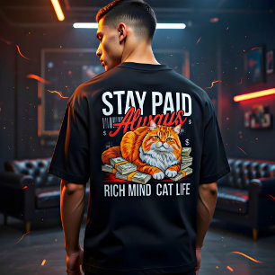 T-shirt drôle pour amoureux de chats qui restent p