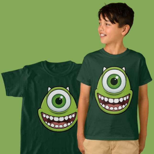 T-shirt drôle pour enfants avec un monstre vert à  (Créateur téléchargé)
