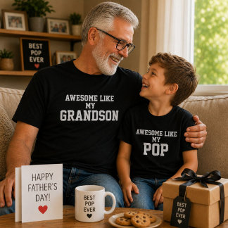 T-shirt drôle pour enfants « Génial comme mon Pop