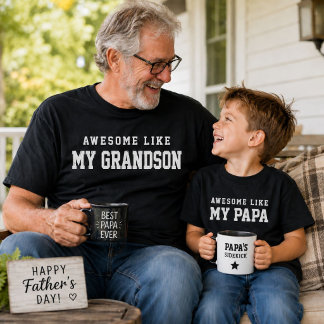T-shirt drôle pour enfants 'Génial comme Papa' Cad