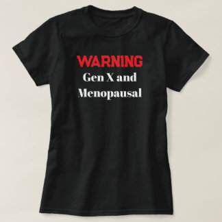 T-shirt drôle pour femme de la génération X en mén