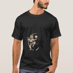 T-shirt drôle pour femme Yin Yang Chat Karaté Arts