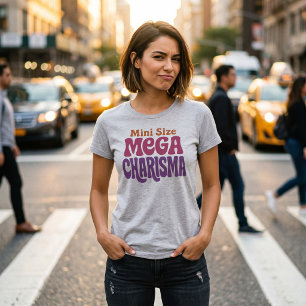 T-shirt drôle pour femmes de taille mini et de cha