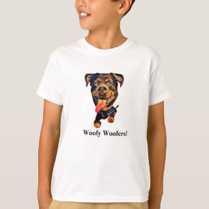 T-shirt drôle pour garçons avec un rottweiler