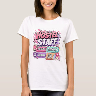 T-shirt drôle pour les femmes du personnel de l'au