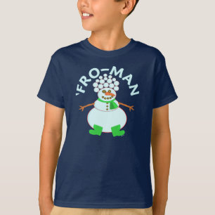 T-shirt Drôle 'pour Noël de bonhomme de neige