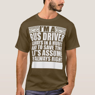 T-shirt Drôle Présent Pour Hubby Buzzer Busman Motorcoach