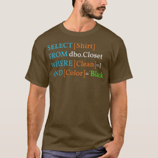 T-shirt Drôle Programmation Joke I
