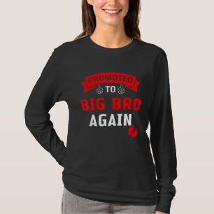 T-shirt Drôle Promu À Big Bro Leveled Jusqu'À Big Brothe
