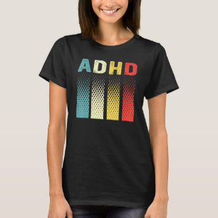 T-shirt Drôle Publicité Vintage Tdah Autisme Sensibilisati