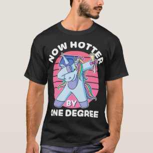 T-shirt Drôle Pun de Graduation Unicorn Dabbing Hotter By 