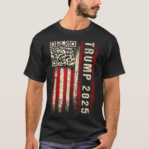 T-shirt Drôle Qr Donald Trump Dancing 4745 Code Vidéo