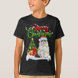 T-shirt Drôle Ragdoll Amoureux des chats Xmas Éclairage Ra