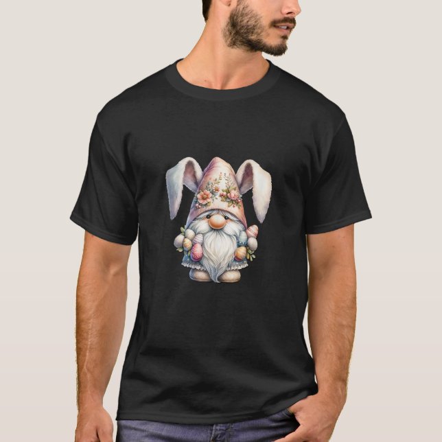 T-shirt Drôle Raisonnable Lapin De Pâques Gnome Graphisme  (Devant)