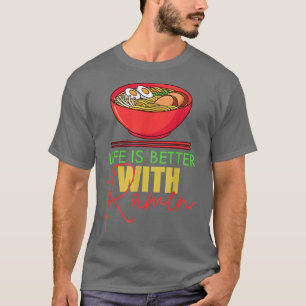 T-shirt Drôle Ramen Nourriture Nouilles Japonais Anime Amo
