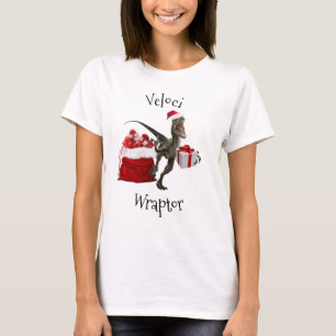 T-shirt Drôle Raptor Envelopper Dinosaur