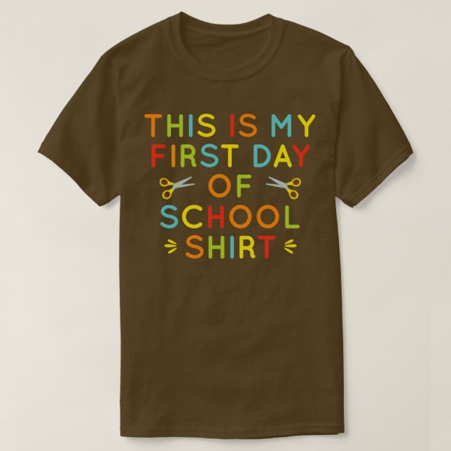 T-shirt Drôle Retour À La Conception De L'École Pour Les É (Design devant)