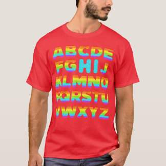 T-shirt Drôle Retour à l'école Hi Alphabet Pré k Kindergar