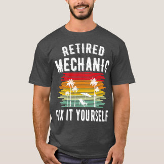 T-shirt Drôle Retraite Mécanique Dons