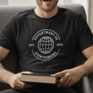 T-shirt Drôle Rétro Département de la Suranalyse Introvert