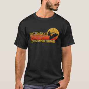 T-shirt Drôle Rétro Jet Ski Jetski Jet skier Vintage