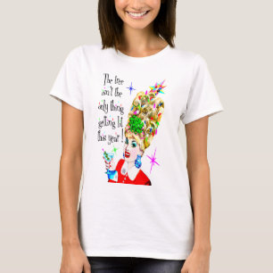 T-shirt Drôle Rétro MCM Femme Obtenir Lit Noël