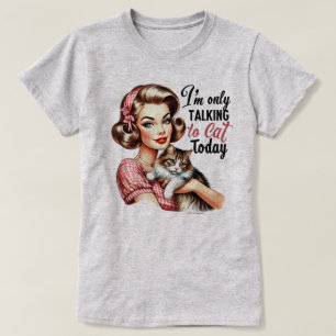T-shirt drôle rétro pour fille – Je ne parle qu'à 