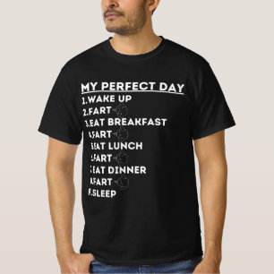 T-shirt Drôle, réveillez-vous manger