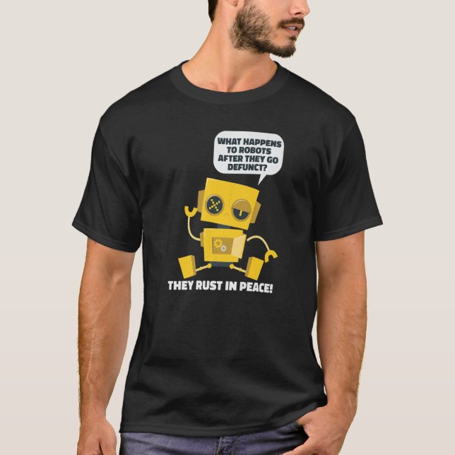 T-shirt Drôle Robotique Ai Intelligence Artificielle - Rob (Devant)