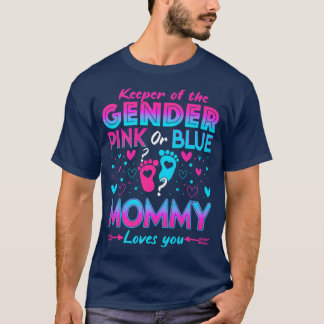 T-shirt Drôle Rose Ou Bleu Maman Aime Vous Sexe Révéler C