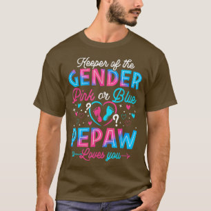 T-shirt Drôle Rose Ou Bleu Pepaw Vous Aime Genre Révéler C