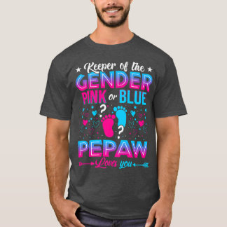 T-shirt Drôle Rose Ou Bleu Pepaw Vous Aime Genre Révéler C