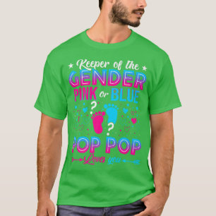 T-shirt Drôle Rose Ou Bleu Pop Pop Vous Aime Révéler Le Se