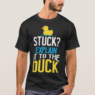 T-shirt Drôle Rubber Duck Programmation Bug Débogage labra