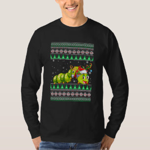 T-shirt Drôle Santa Hat Correspondant Vilain Caterpillar C