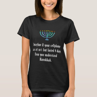 T-shirt Drôle Sarcastique Hanoukka Chanukah Citation de té