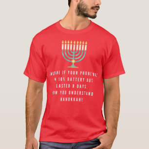 T-shirt Drôle Sarcastique Hanoukka Chanukah Téléphone Devi