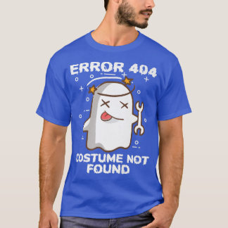 T-shirt Drôle Scary Ghost Erreur 404 Costume introuvable H