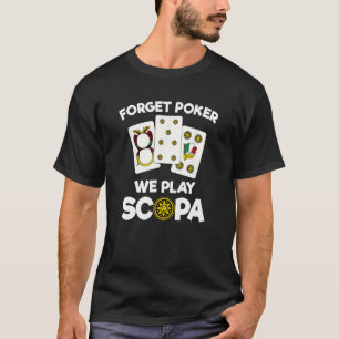 T-shirt Drôle Scopa Citation Carte Italienne Jeu