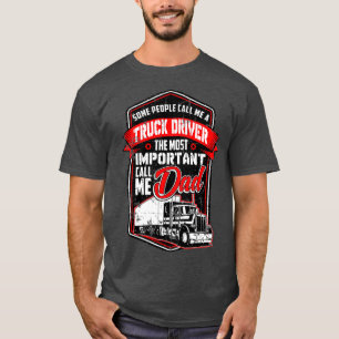 T-shirt Drôle Semi-Camion Conducteur Conception Cadeau Po