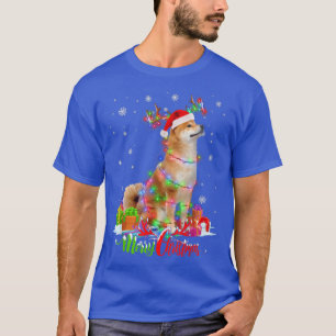 T-shirt Drôle Shiba Inu Chien Joyeux Noël Fête Famille M