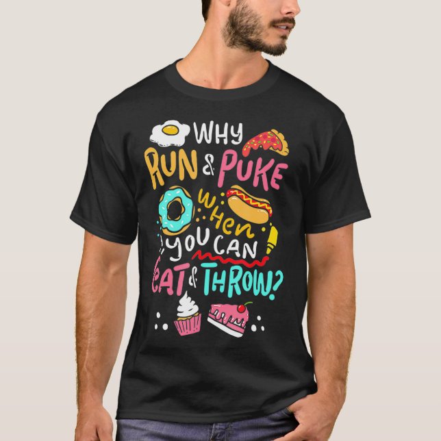 T-shirt Drôle Shot Put Et Discus (Devant)