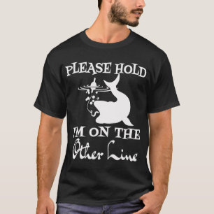 T-shirt Drôle S'il Vous Plaît Attendez Je Suis Sur L'Autre