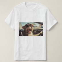 T-shirt drôle singe