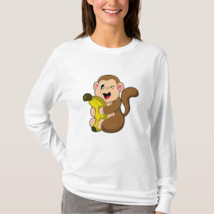 T-shirt Drôle singe avec banane