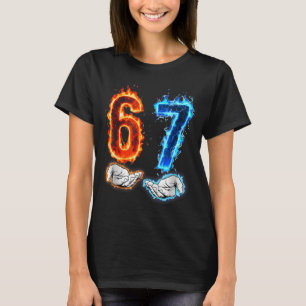 T-shirt Drôle Six Sept 67 Mème Mains Garçons Enfants Flamm