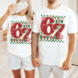 T-shirt Drôle Six Sept 67 Mème Rétro Noël Humour