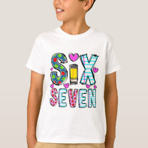 T-shirt Drôle Six Sept 6 7 Mème Professeur Conception Pour
