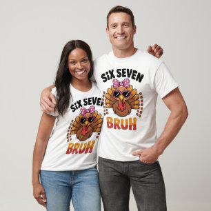 T-shirt Drôle Six Sept Mème Dinde Bruh 2025